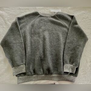 perfectwhitetee Ziggy Dark Heather Gray Sweatshirt-Size Large